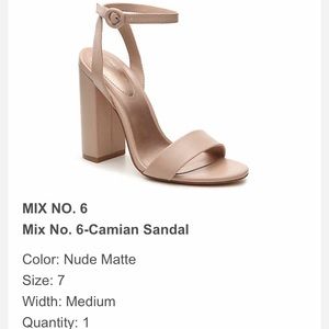 Mix No 6 Camian nude pumps - worn once!